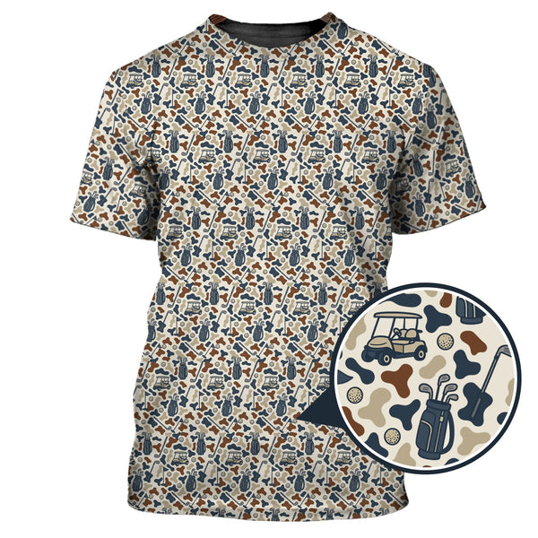 Maxcorners Funny Pattern Golf Shirt For Golfer, Crazy Golf Shirt, Golf Gift For Men