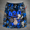 Maxcorners Darts Pink 420 Smoking Bear Graffiti Personalized 3D Skirts With Shorts