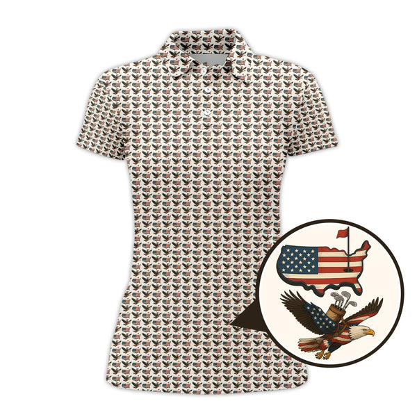 Maxcorners American golf shirt, USA Golf Shirts For Golfer, Pattern Golf Shirt, Men Golf Gift