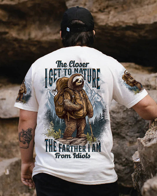 Maxcorners The Closer I Get To Nature Sloth All Over Print LM2101