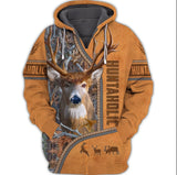 Maxcorners Huntaholic Deer Shirt 3D All Over Printed Clothes