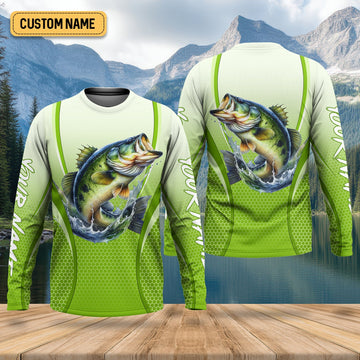 Maxcorners Largemouth Bass Fishing, Hooded UPF Shirt, Long Sleeve Fishing Shirts, Best Fishing Gifts