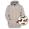 Maxcorners Dachshund Christmas Shirt For Golfer, Dog Pattern Golf Shirt, Funny Golf Shirt For Men