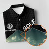 Maxcorners Custom Name Golf Course Club Bag Polo Shirt, Women’s Golf Polo, Golf Shirts For Women LM1507