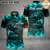 Maxcorners Bowling Flaming Skull Reaper Multicolor Customized Name, Team Name 3D Shirts