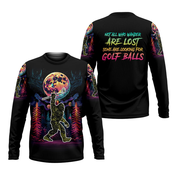Maxcorners Bigfoot Funny Mens Golf Polo Shirt, Father's Day Golf Gifts