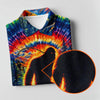 Maxcorners Tie Dye Bigfoot Fishing Forest Golf Shirt, Women’s Golf Apparel, Golf Tops For Women LM1507