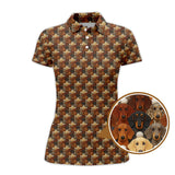 Maxcorners Crazy Golf Shirt For Men, Dachshund Golf Shirt For Golfer, Funny Pattern Golf Shirt