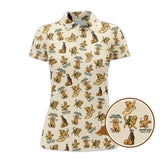 Maxcorners Golden Retriever Golf Shirts, Funny Golden Retriever Golf Shirt For Dog Lovers, Pattern Golf Polos