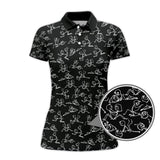 Maxcorners Funny Golf Shirt For Golfer, Stick Figure Pattern Golf Shirt, Crazy Golf Shirt For Men