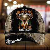 Maxcorners I've Got Hunting In My Heart Jesus In my Veins 3D Multicolor Personalized Cap