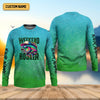 Maxcorners Weekend Hooker Green Fishing Shirt, SPF Shirt For Men, Long Sleeve Sun Shirt, Gift For Fisherman