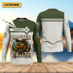 Maxcorners Master Baiter SPF Shirts, Long Sleeve Sun Shirt, Fishing Shirts For Men