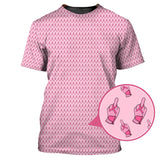 Maxcorners Funny Pattern Golf Shirt, Pink Golf Shirt For Women, Breast Cancer Golf Shirt For Golfer