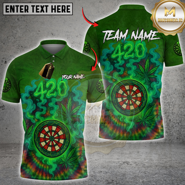Maxcorners Darts 420 CNB Champion Personalized Name 3D Unisex Shirt