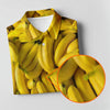 Maxcorners Realistic Banana Print Hawaiian Golf Shirt, Golf Tops For Women, Performance Golf Shirt LM1507