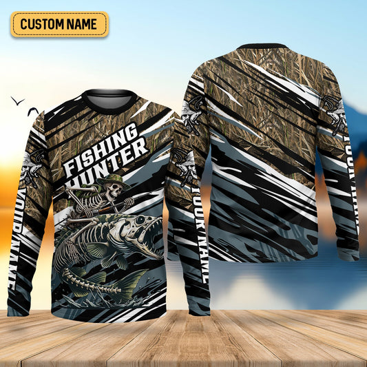 Maxcorners Fishing Hunter Camo Fishing Shirt, UV Protection Shirt, Presents For Fishermen