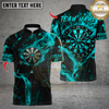 Maxcorners Darts Skull Flame Dartboard Design Multicolor Customized Name, Team Name 3D Shirts