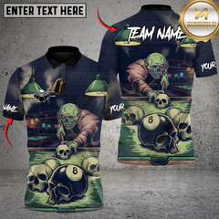 Maxcorners Billiard Undead 8-Ball Nightmare Personalized Name 3D Unisex Shirt