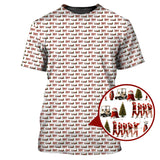Maxcorners Christmas Golf Shirt, Xmas Golf Shirt For Golfer, Funny Pattern Golf Shirt For Men