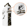 Maxcorners Camo White Fishing UPF Shirts, Camouflage Fishing Shirts, Fishing Gifts For Men, Men's Fishing Shirt