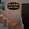 Maxcorners Personalized Hunting Metal Sign WITH LED/WITHOUT LED Light Deer Turkey Scene Custom Name Metal Wall Art Hunter Gift Rustic Cabin Decor LM0110
