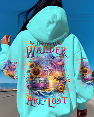 Maxcorners Not All Who Wander Are Lost Compass All Over Print LM2101