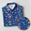 Maxcorners Surfing Alien Space Galaxy Hawaiian Golf Shirt, Golf Shirts For Women, Performance Golf Shirt LM1507