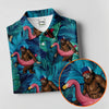 Maxcorners Bigfoot Flamingo Float Tropical Golf Polo Shirt, Golf Shirts For Women, Ladies Golf Tops LM1507
