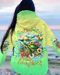 Maxcorners Saltwater Heals Everything Compass Turtle All Over Print LM2101