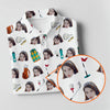 Maxcorners White Custom Photo Golf Icons Polo Shirt, Women’s Golf Tops, Performance Golf Shirt LM1507