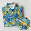 Maxcorners Funny Tropical Beer Bottle Pattern Golf Polo Shirt, Golf Tops For Women, Performance Golf Shirt LM1507