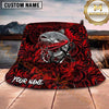 Maxcorners Fishing Epic Sunset Fishing Skull Design Personalized Name 3D Bucket Hat (13 Fish Species)