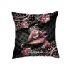 Maxcorners Darts Queen Lips Crown Roses Customized Name 3D Pillow