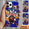 Maxcorners Bowling Funny Pins Beer Party Multicolor Personalized Name 3D Phone Case