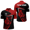 Maxcorners Custom Hand Holding Red Arrows Dart Shirts For Men, Dart Team Jerseys LM054