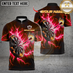 Maxcorners Darts Thunder Lightning With Dartboard Multicolor Customized Name, Team Name 3D Shirts