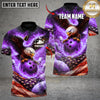 Maxcorners Bowling And Pins Fire Eagle US Flag  Multicolor Customized Name, Team Name 3D Shirt
