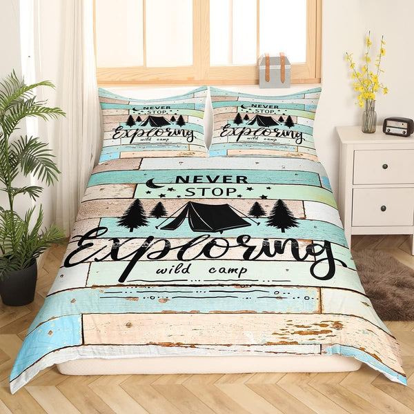 Maxcorners Happy Camping Bedding Set