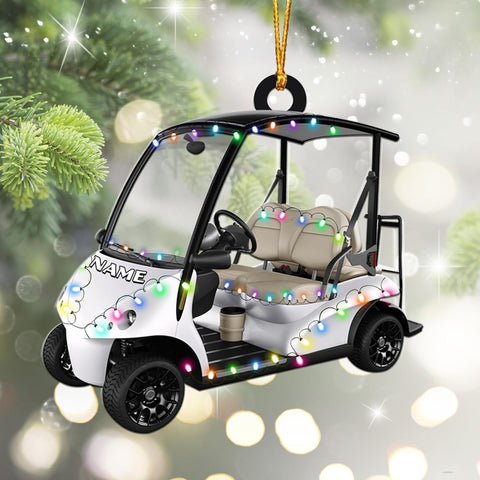Maxcorners Personalized Golf Cart Ornaments, Golf Keychain, Golf Accessories, Gift For Golfers