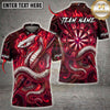 Maxcorners Darts Serpent Dragon Energy Orb Multiple Options Personalized Name, Team Name 3D Shirt