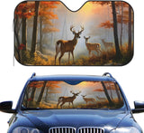 Maxcorners Wildlife Animal Deers Hunting  Car Auto Sun Shade