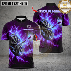 Maxcorners Darts Thunder Lightning With Dartboard Multicolor Customized Name, Team Name 3D Shirts