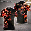 Maxcorners Golden Darts Skull Lightning Shattered Dartboard Multiple Options Personalized Name, Team Name 3D Shirt