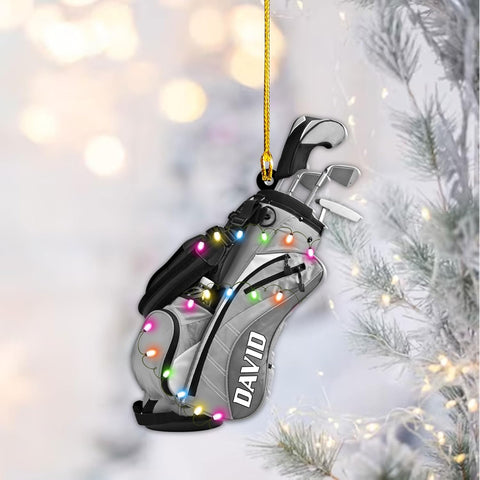 Maxcorners Personalized Golf Bag Ornaments, Golf Keychain, Funny Golf Accessories, Gift For Golfers