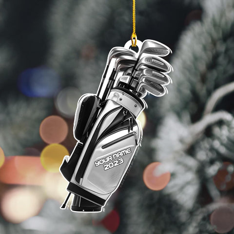 Maxcorners Personalized Golf Ornaments, Golf Keychain, Golf Accessories, Gift For Golf Lover