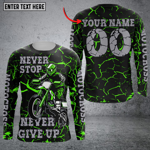 Maxcorners Rider's Essence Leather Personalized Name 3D Shirt