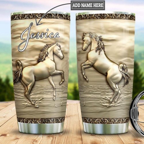 Maxcorners Majestic Horse Dreams Travel Mug Personalized Name Tumbler