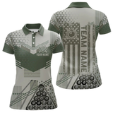 Maxcorners Military Green Camo Billiard Jersey For Men Custom 8 Ball Pool Shirt American Flag Billiard Shirts LM064