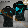 Maxcorners Golf Golden time Multicolor Option Customized Name, Team Name 3D Polo Shirt